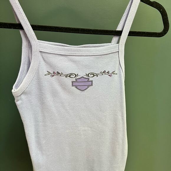 Rare Y2K Harley Davidson 2 Piece Lilac Set - Picture 5 of 7